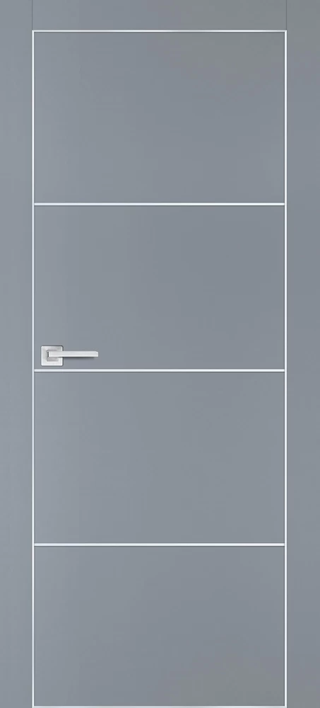 Фото Межкомнатная дверь PX-2  AL кромка с 4-х ст. Серый матовый