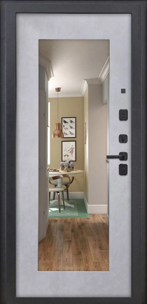 Входная дверь ДвериПРО Rosna ФЛЗ-603 Бетон снежный DPRO196702 внутренняя сторона