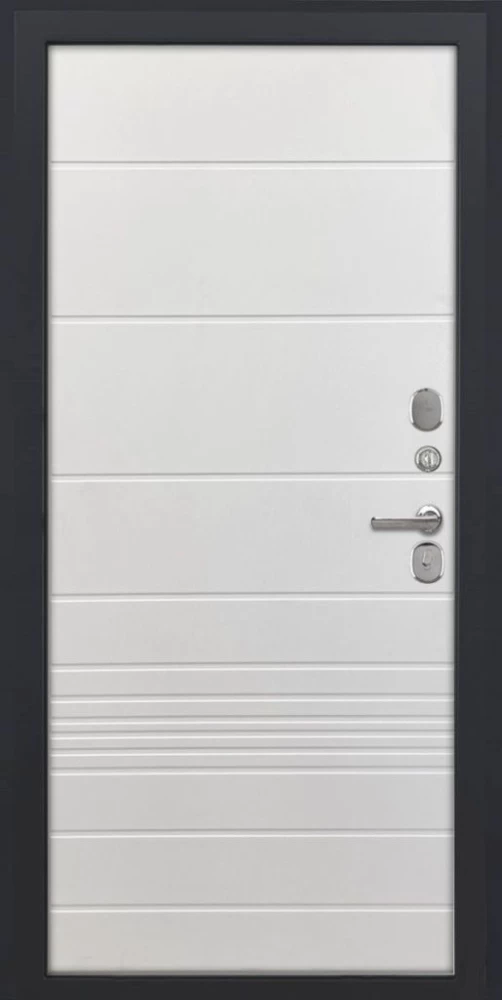 Входная дверь ДвериПРО Модель L-49 ФЛ-700 (10мм, ясень белый) DPRO196546 внутренняя сторона