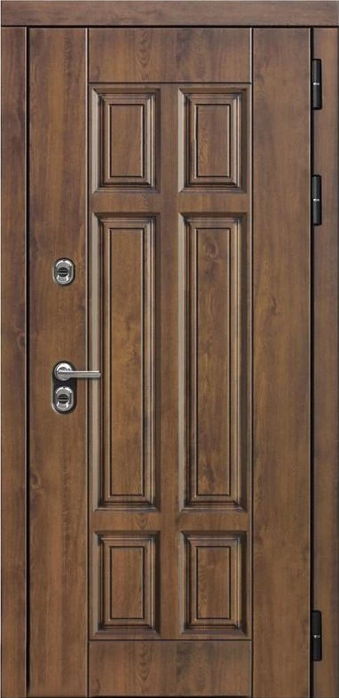 Входная дверь ДвериПРО Квадро ФЛ-259 (10мм, дуб с пилением) DPRO196488 внешняя сторона