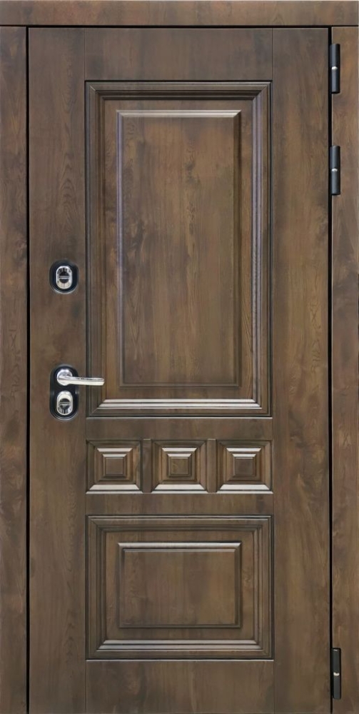 Входная дверь ДвериПРО Аура Алиса (16мм, ПВХ ясень белый, зеркало) DPRO196445 внешняя сторона