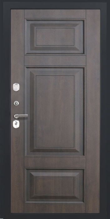 Входная дверь Авеста ФЛ-659 (12мм, nussbaum+черная патина винорит) внутренняя сторона