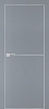 Межкомнатная дверь PX-19 AL кромка с 4-х ст. Серый матовый